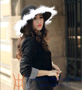 Lady wool made fashion 2015 tie dye hat