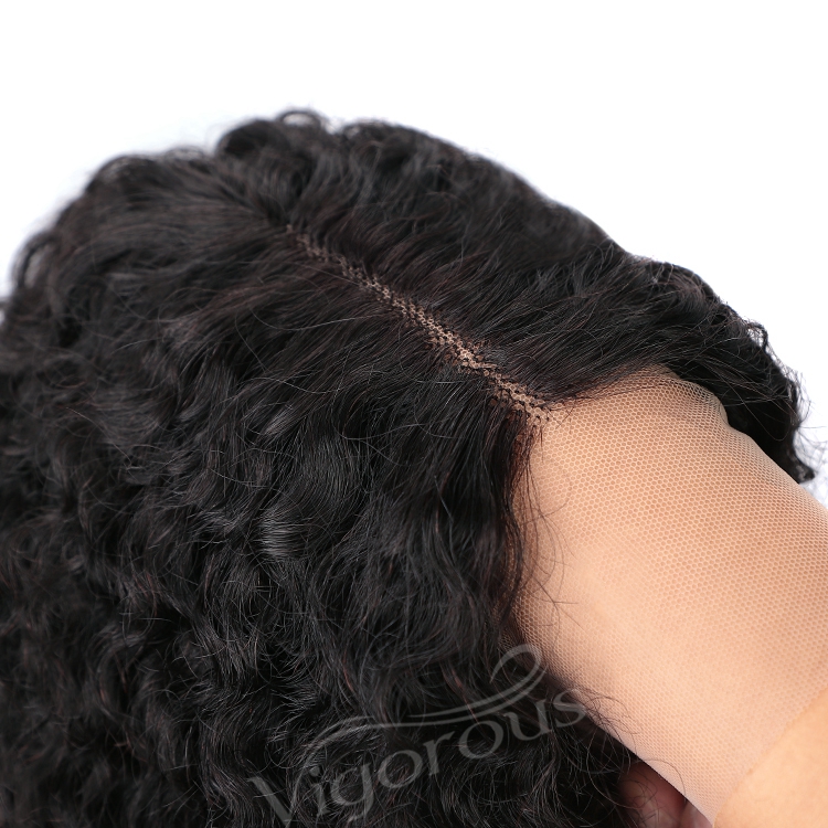 Vigorous vendors colored wet curls water wave 150% density brazilian styles 100% human hair glueless hd lace front wigs