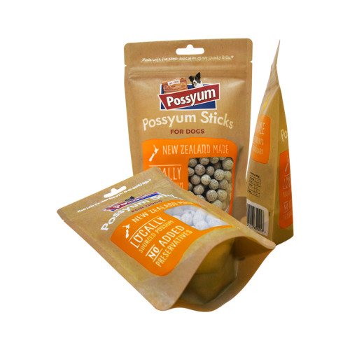 Матовые коричневые упаковочные пакеты для компостируемых пищевых продуктов Sustain