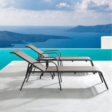 Outdoor Cheap Reclining Chaise Lounge Chair, 76.77'' Long