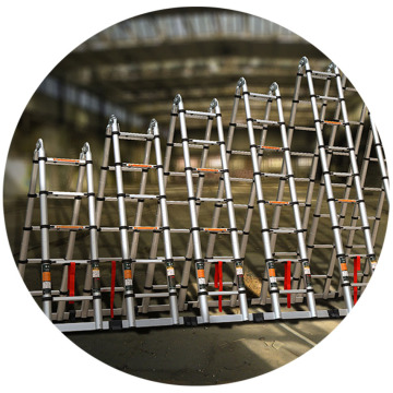 hot sale home lowes double side telescopic ladder