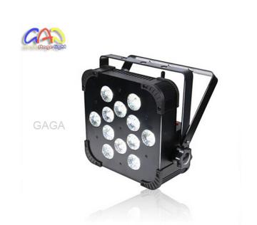 LED PAR Battery 12X10W Flat PAR White Wireless LED Stage Lights