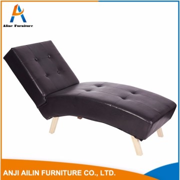 armless pu chair sofa hotel sofa bed