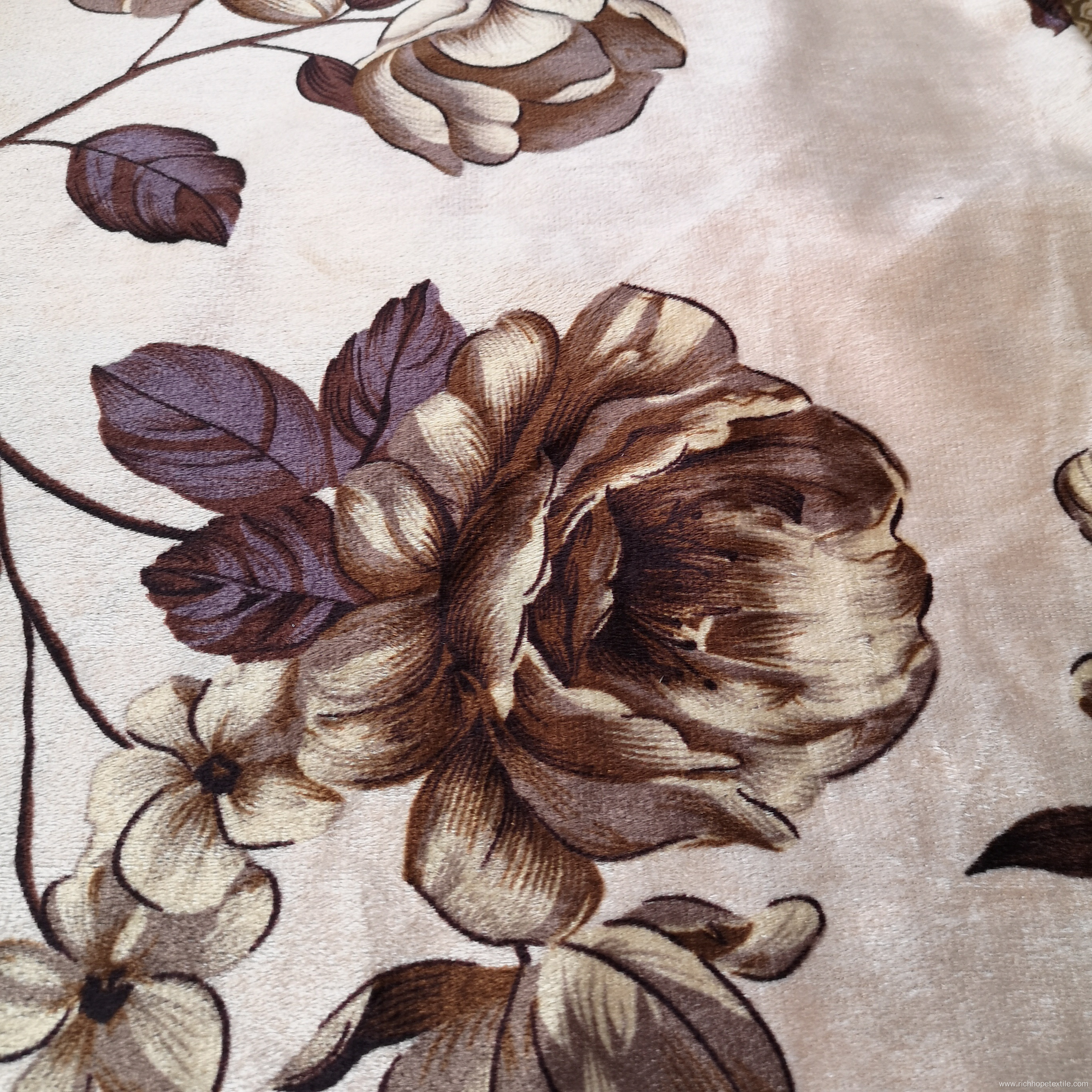 100% Polyester Cheap Printed Velvet For Sofa Fabric