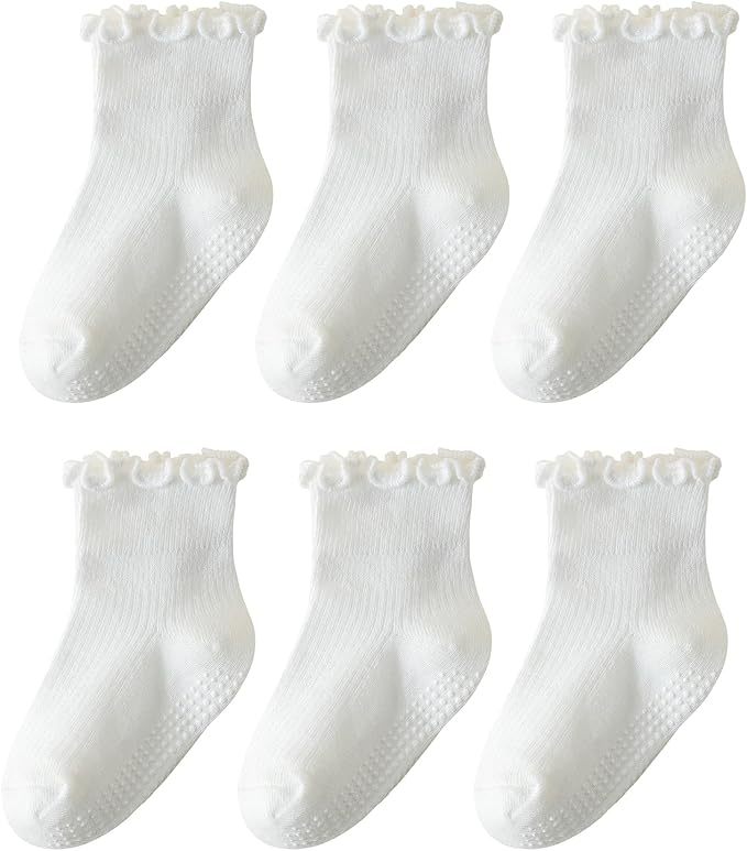 Cute Ruffle Anti-Skid Toddler Socks