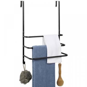 Door Hanging Bathroom Towel Holder with 2 Hooks