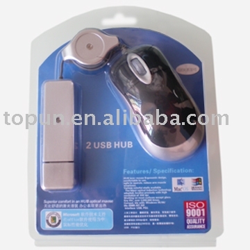 USB 2.0 Hub Mouse TP-MOH1 (Hub Mouse, USB Hub Mouse)