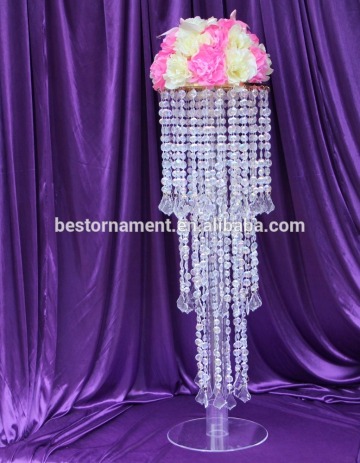 Crystal Hanging Wedding Centerpiece/Acrylic Crystal Table Centerpiece For Decoration