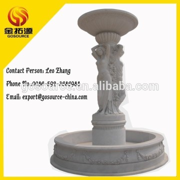 marble water fountain statues