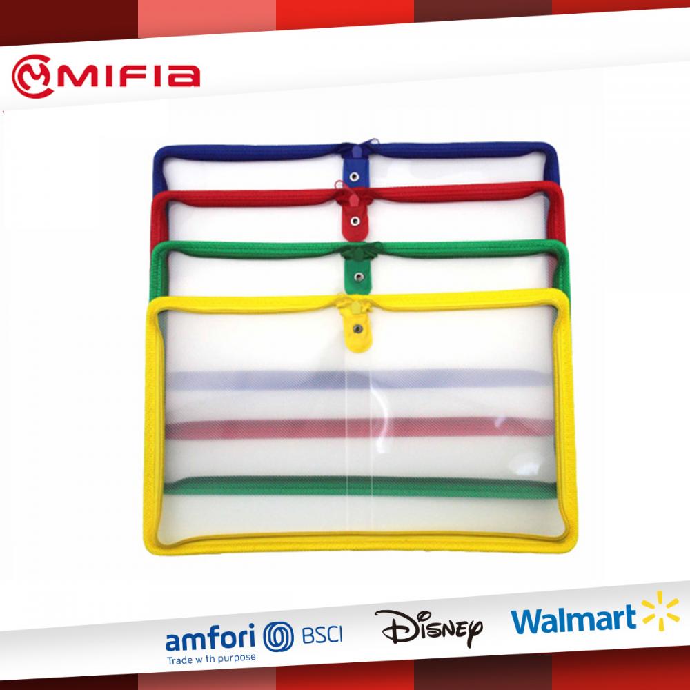 Pp Zip Bag With Diagonal Lines