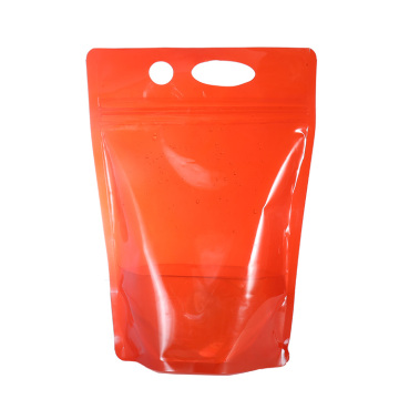 plastic stand up pouch with zipper top