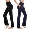 Celana Yoga Boot-Cut Ramping Pinggang Tinggi untuk Wanita