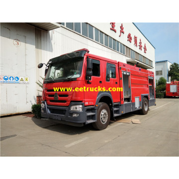 Camiones de bomberos de 8 m3 HOWO Heavy Duty