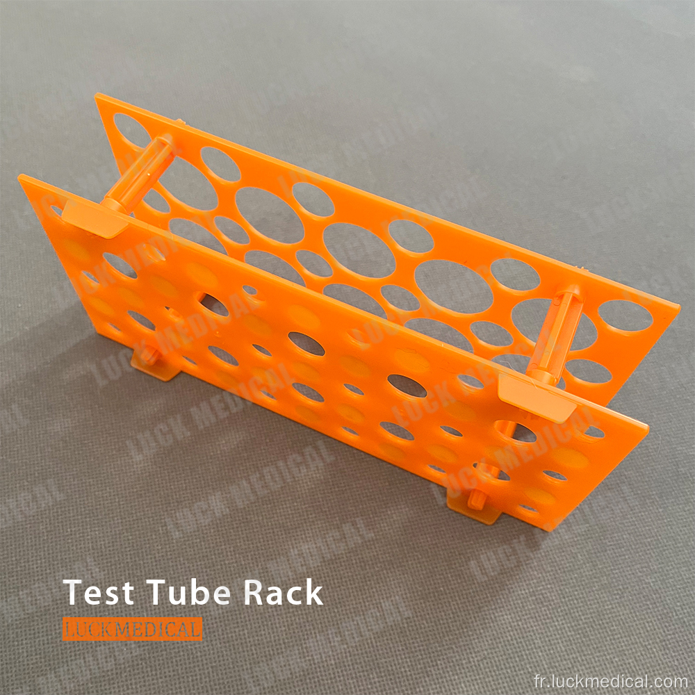 Rack de tube à essai en plastique