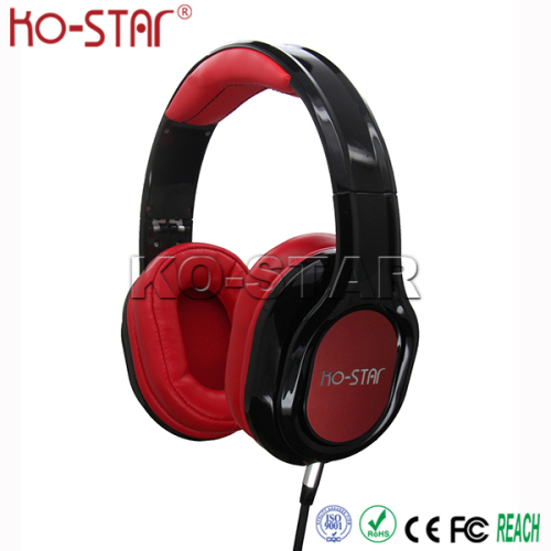 Favorites durable wired big over ear headphone with detachable wire for DJ with 6.35 mm adaptor