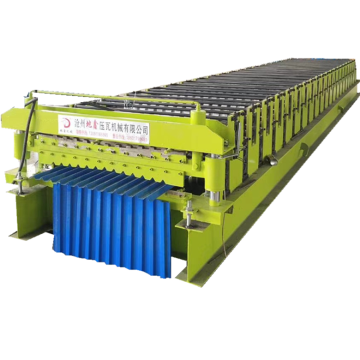 Trapezoidal roofing sheet cold roll forming machine