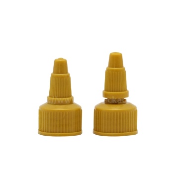 Yellow Twist Top Cap Plastic Long Nozzle Cap
