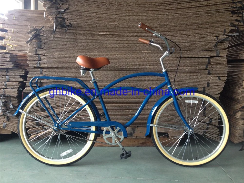 USA Popular Classic Single Speed Adult Mens 26 Inch Beach Cruiser Bike