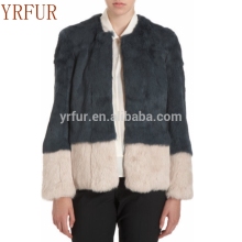 YR544 Custom High Quality Boutique Coat Women Fashion Rabbit Fur Clothes