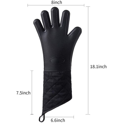 Guantes resistentes al calor BBQ COCINA COCINA MARCA DE HORNO DE SILICONOS