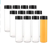 Voss Style PET Plastic Juice Bottles - 300ml, 400ml, 500ml