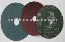 Fibre abrasive disc