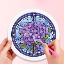 Violet DIY Cross-Stitch Embroidery Paintings for Beginners - Home Wall Decor