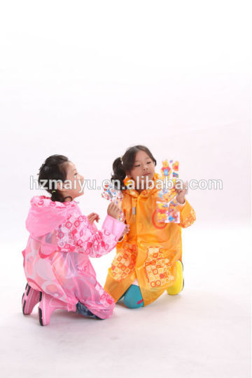 Children's fashion lovely vinyl raincoats