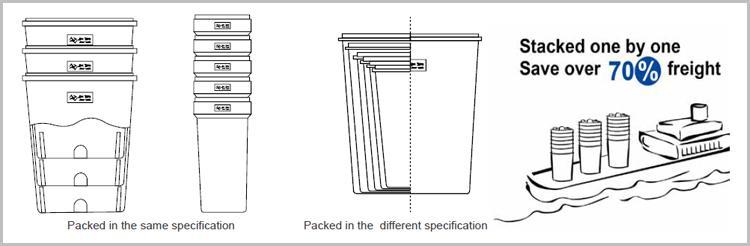 Small RO Plant System Plastic Salt 60l Water Softener Brine Tank