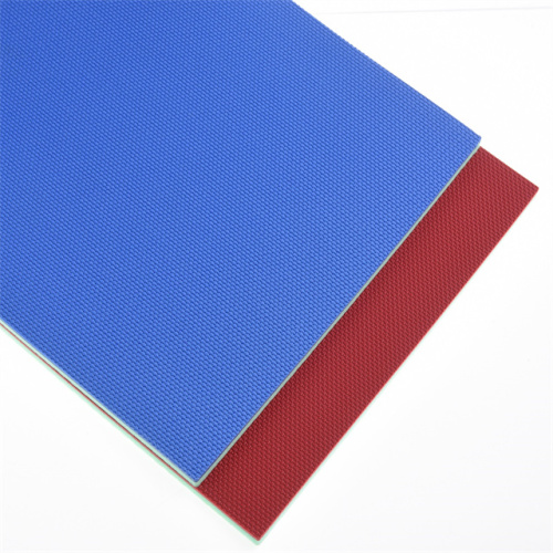 lantai PVC permukaan tenun warna biru