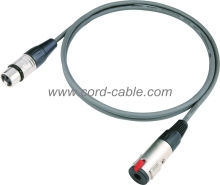DMDF Series F XLR to Stereo Jack Socket Microphone Cable