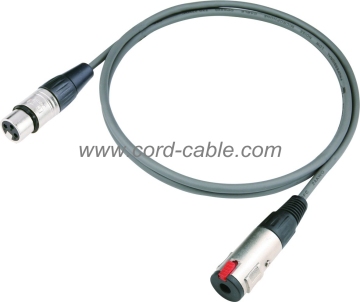 DMDF Series F XLR to Stereo Jack Socket Microphone Cable