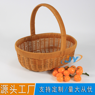 Picnic Basket Handwoven Basket Hand Basket Storage Basket with Handle