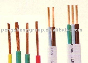 flat copper wire with pvc insulation