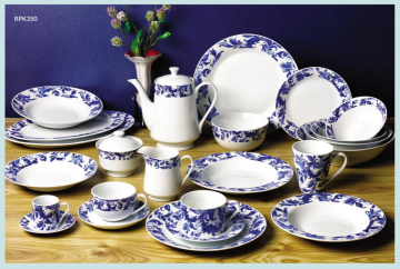 Blue pattern White Porcelain Dinnerware
