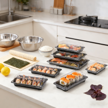 Disposable Sushi Plastic Box Takeaway Use