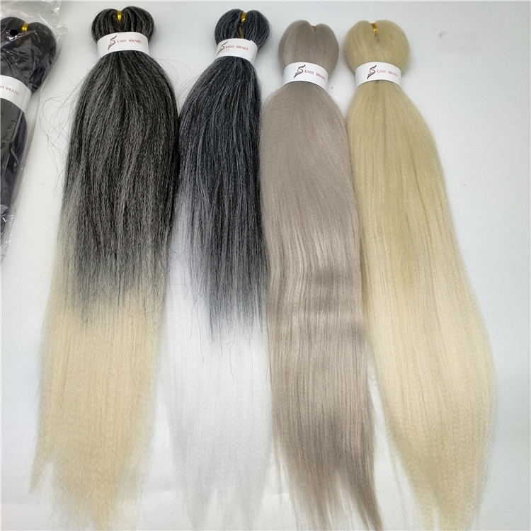 EZ Braids Prestretched Easy Braiding Hair Yaki Jumbo Braids Hot Water Setting Synthetic Hair Extension Wholesale