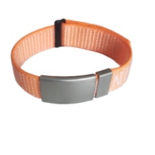 Adjustable Personalized Nylon Bracelet ID Wristband for Men