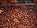 nuovo raccolto di castagne fresche