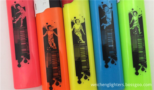  8.5 refillable opaque slim printing electronic lighter