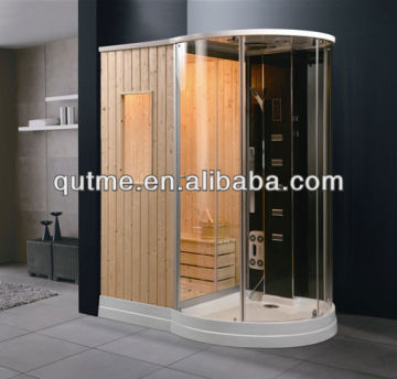 Half Sauna Half Shower Cabin & Steam Sauna Rooms& Wet and Dry Sauna Room