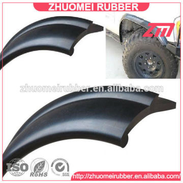 Rubber fender flare trim