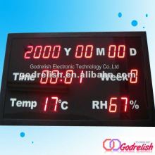 large led electronic temperature calendar