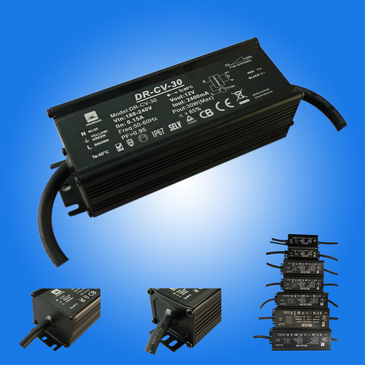 IP65 Aluminum Led Driver