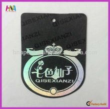 2015 Fashion Swing Hang Tag Design For Clothes