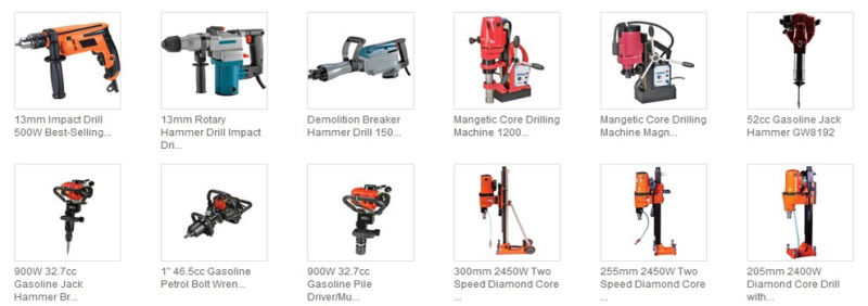 1500W 642mm 45j Electric Power Handheld Portable Rock Concrete Breaker Rotary Hammer Impact Drill Core Drilling Machine Tool Demolition Hammer (GW8078)