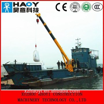 mini telescopic boom slewing floating cranes with hook for sale