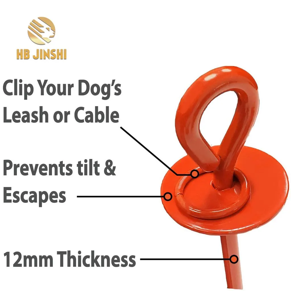 Heavy Duty Dog Tie out Stake - Spiral Ground Anchor for Large Dog