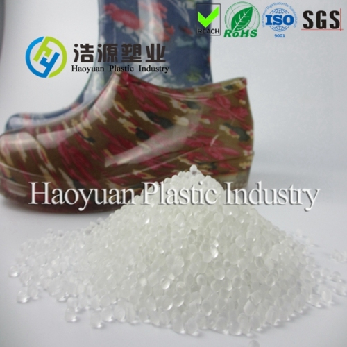 Abrasion resistance transparent soft PVC granules for waterproof boots