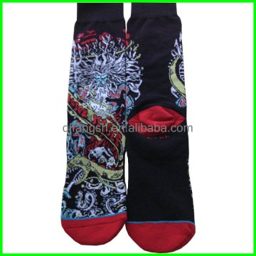 Custom foot tube combed cotton socks